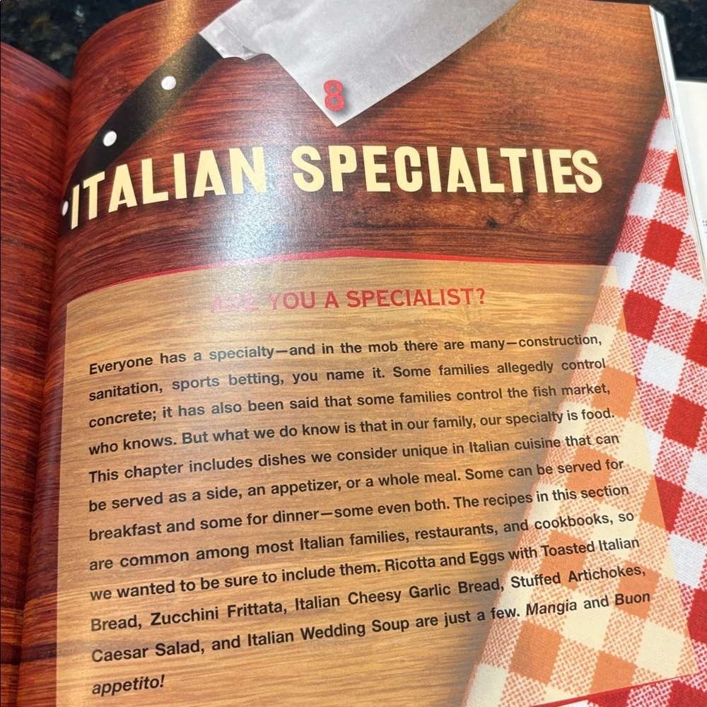 GUC How to Use a Meat Cleaver Cookbook by Mob Wives Graziano Sisters